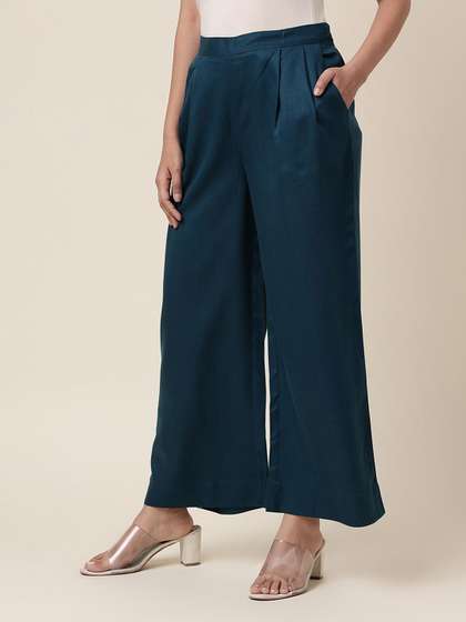 Fabindia Women Wide Leg Palazzos