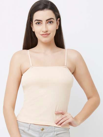 NOIRA Lightly Padded
                        Cotton Camisoles