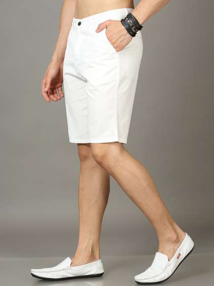 Bushirt Men Mid-Rise
                        Pure Cotton Chino Shorts