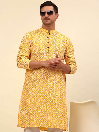 Anouk Embroidered Silk Cotton Kurta