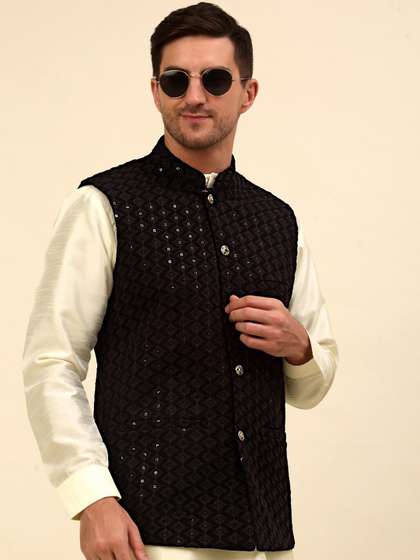 Anouk Embroidered Nehru Jacket
