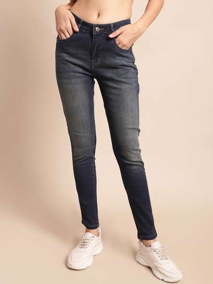 Cantabil Women
                        Comfort Low Distress Light Fade Stretchable
                        Jeans