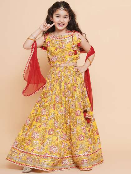 Bitiya by Bhama Girls
                    Printed Ready to Wear Lehenga & Blouse With
                    Dupatta