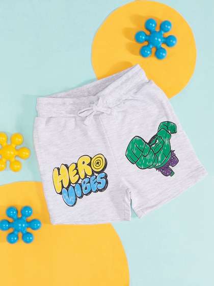 Pantaloons Baby Boys
                    Hulk Printed Low-Rise Shorts