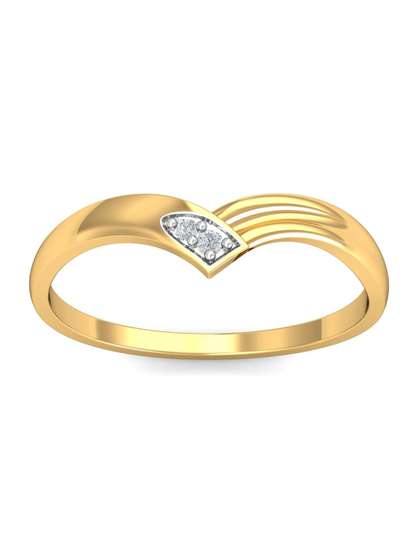 KUBERBOX Veronica
                        Shimmer 18KT Gold Diamond Studded Finger
                        Ring-1.5gm