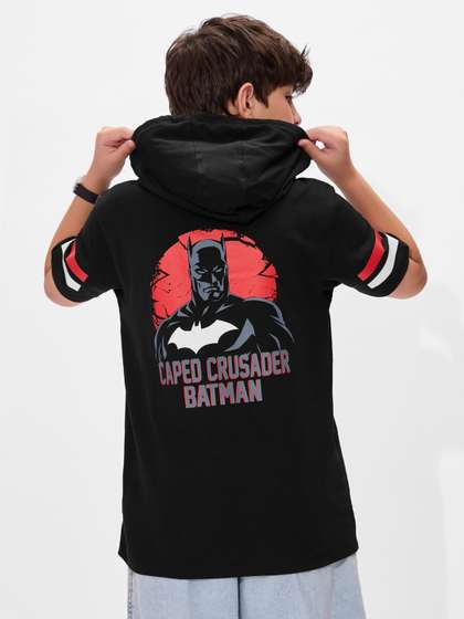The Souled Store Boys Batman Black Tshirts