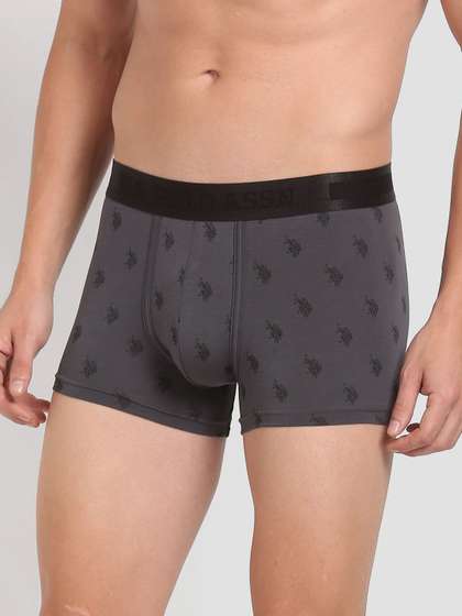 U.S. Polo Assn. Mid
                        Rise Brand Printed Premium Trunks- PT002-G02-PR