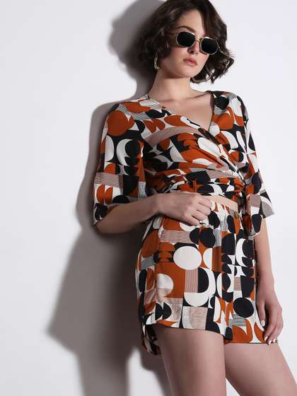 Price History of Vero Moda Geometric Printed Waist Tie-Ups Wrap