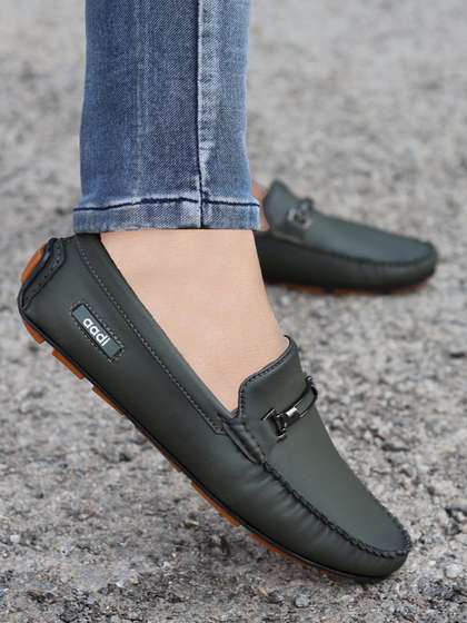 aadi Men
                          Embellished Moisture Wicking Comfort Insole
                          Horsebit Driving Shoes