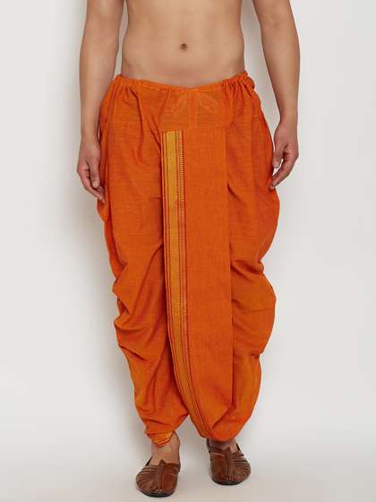 SOJANYA Orange Dhoti
                        Pants