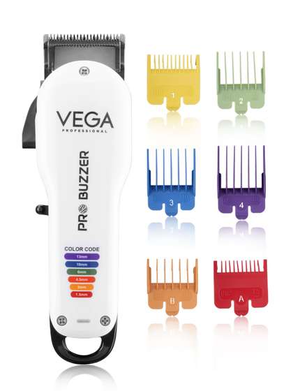 VEGA PROFESSIONAL
                      VPMHC-08 Pro Buzzer Hair Clipper - White