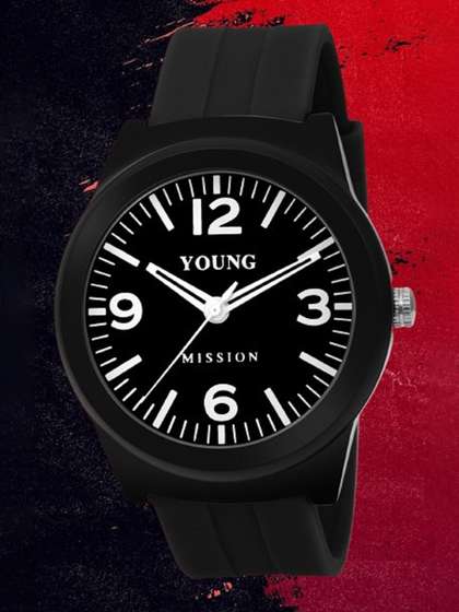 YOUNG MISSION Kids Round
                    Analogue Watch YOUNG MISSION YM 604 BK