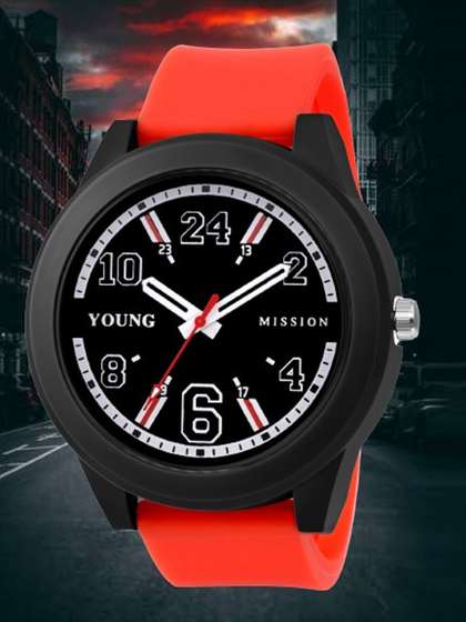 YOUNG MISSION Unisex
                    Kids Analogue Watch YOUNG MISSION YM 503 BK RD 02