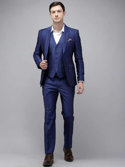 Park Avenue Self
                        Design Textured Single Breasted Super Slim Fit 3
                        Piece Party Suits