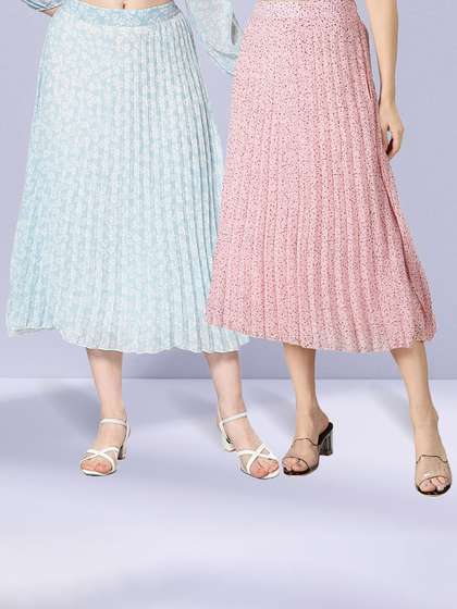 NUEVOSDAMAS Pack Of 2 Georgette Skirts