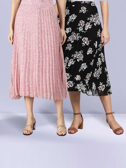 NUEVOSDAMAS Pack Of 2 Georgette Skirts