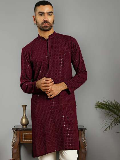 Anouk Embroidered Pure Cotton Kurta