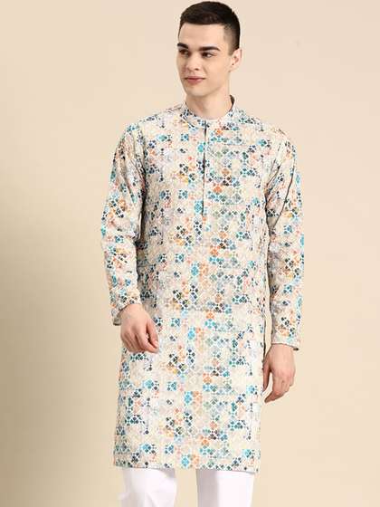 Anouk Embroidered Straight Kurta