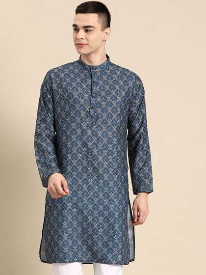 Anouk Printed Straight Cotton Kurta