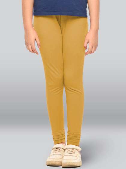 LYRA Girls Mid-Rise
                    Cotton Churidar-Length Leggings