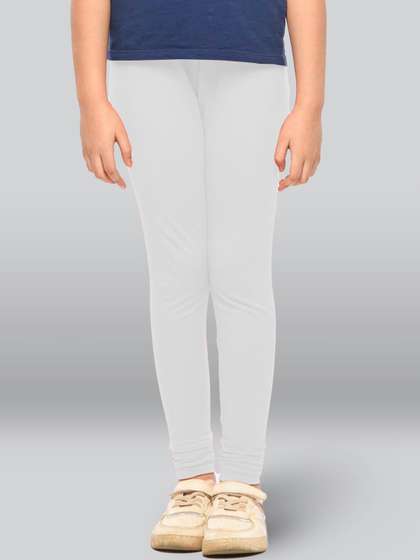 LYRA Girls Mid-Rise
                    Cotton Ankle Length Leggings