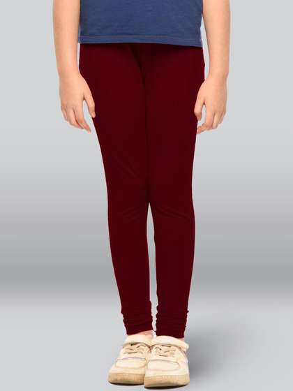 LYRA Girls Mid-Rise
                    Cotton Churidar-Length Leggings