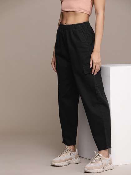 The Roadster
                        Lifestyle Co. Women Cotton Cargos Trousers