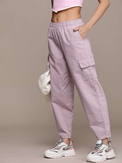 The Roadster
                        Lifestyle Co. Women Cotton Cargos Trousers