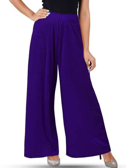 CHANDERKASH Wide Leg Knitted Palazzos