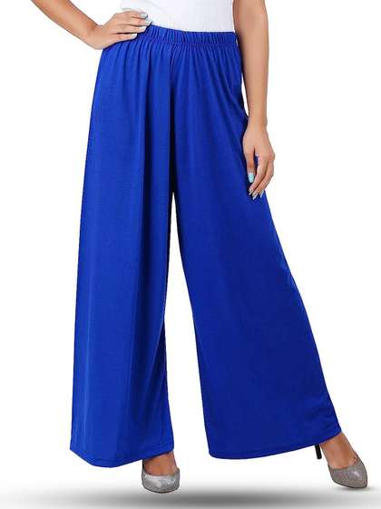 CHANDERKASH Wide Leg Knitted Palazzos