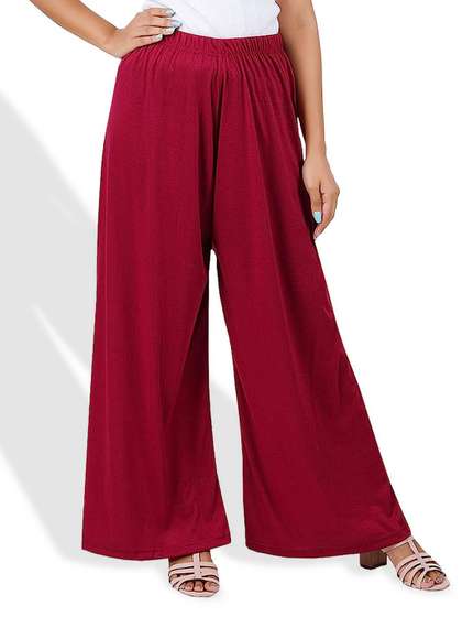 CHANDERKASH Loose Fit Flared Palazzos