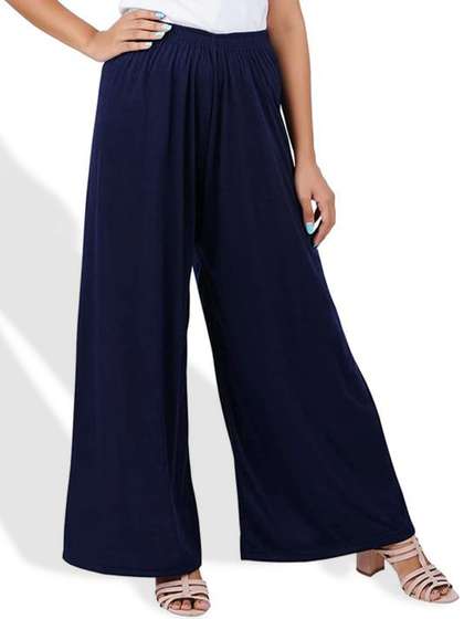 CHANDERKASH Wide Leg Knitted Palazzos