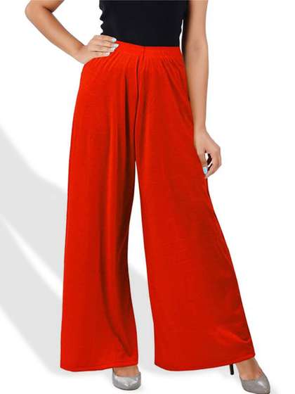 CHANDERKASH Wide Leg Knitted Palazzos