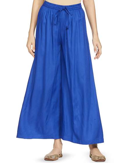 CHANDERKASH Women Wide Leg Palazzos