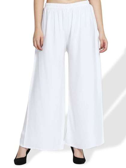 CHANDERKASH Flared Knitted Palazzos
