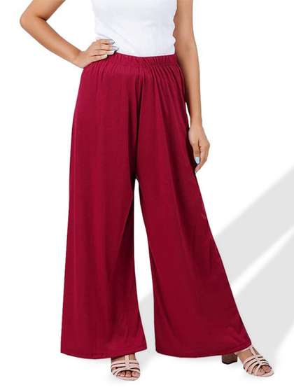 CHANDERKASH Flared Knitted Palazzos