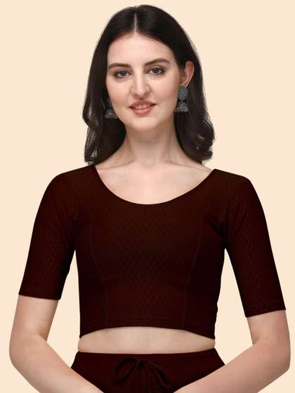 HERE&NOW Woven Design Saree Blouse