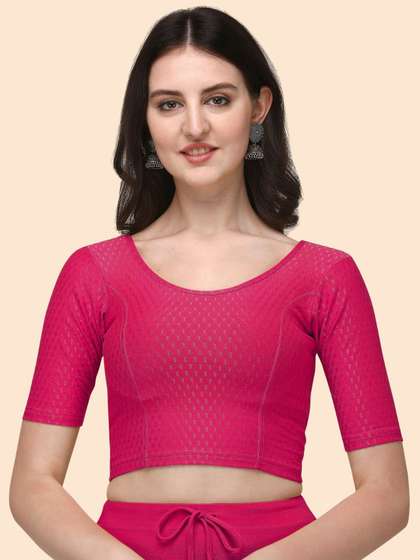 HERE&NOW Woven Design Saree Blouse