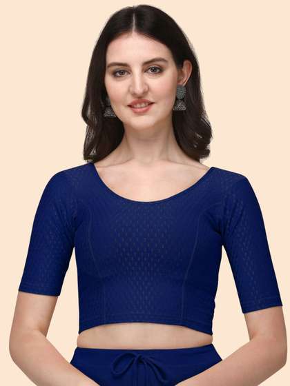 HERE&NOW Woven Design Saree Blouse