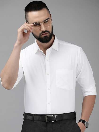 Park Avenue Self
                        Design Slim Fit Textured Formal Shirt