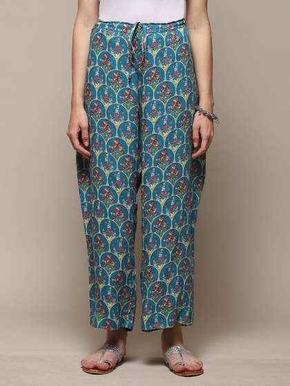 Biba Floral Printed Ethnic Palazzos