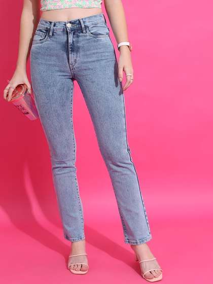 Tokyo Talkies Women
                        Straight Fit Clean Look Stretchable Jeans