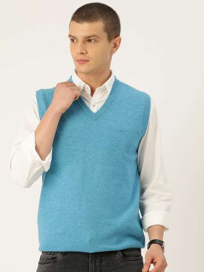 Monte Carlo Men Solid Sweater Vest