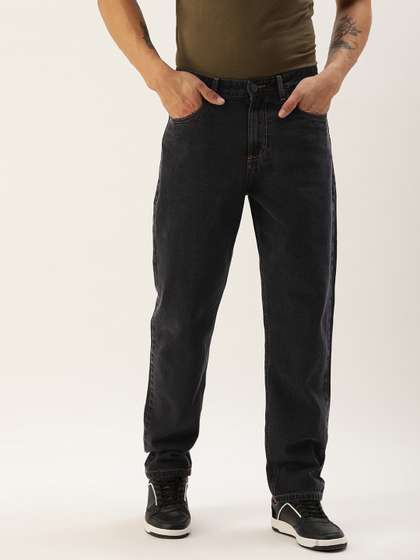 Bene Kleed Men dark
                        grey Straight Fit Mid Rise Jeans