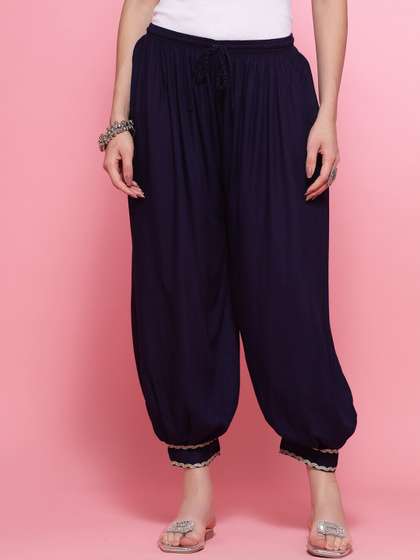 Clora Creation
                          Embellished Hem Mid-Rise Loose Fit Afghani
                          Salwar