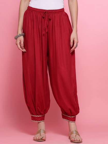 Clora Creation
                        Embellished Hem Mid-Rise Loose Fit Afghani
                        Salwar