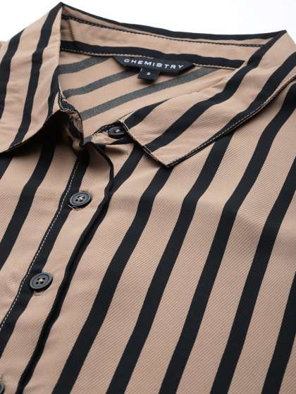 Chemistry Women Relaxed Opaque Striped Formal Shirt