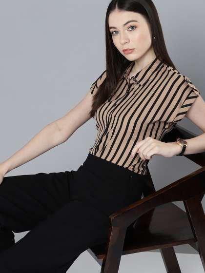 Chemistry Women Relaxed Opaque Striped Formal Shirt