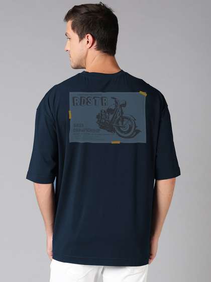 Roadster Oversized Printed T-shirt