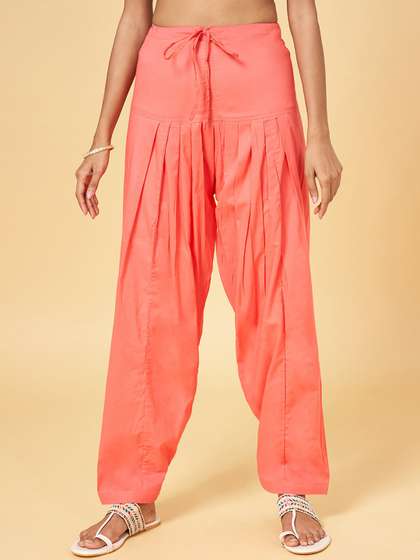 RANGMANCH BY
                          PANTALOONS Women Mid Rise Pure Cotton Salwar